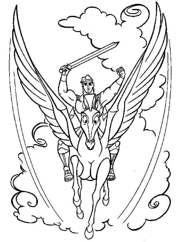 Desenho gratuito Hércules #187390 da colecao Religião e Mitologia para imprimir