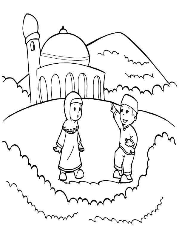 Desenho gratuito Islã #194421 da colecao Religião e Mitologia para imprimir