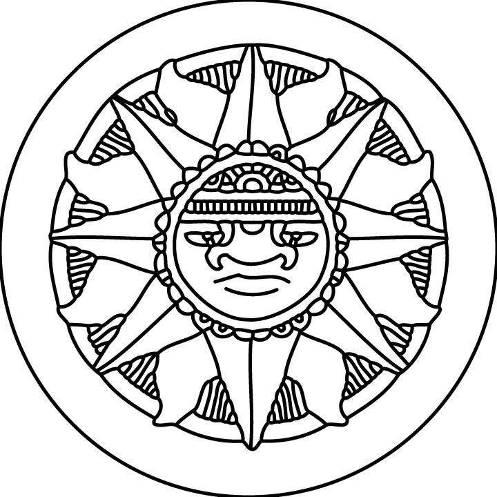 Página para colorir: Mitologia Asteca (Religião e Mitologia) #111751 - Páginas para Colorir Imprimíveis Gratuitamente