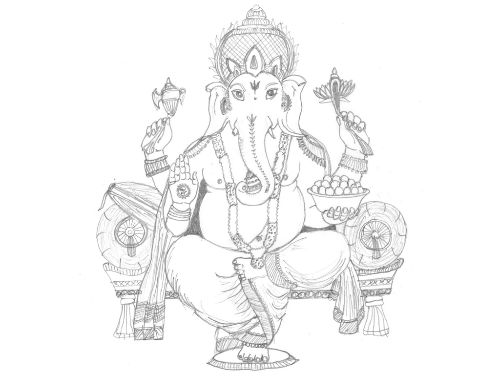 Desenho gratuito Mitologia Hindu #109354 da colecao Religião e Mitologia para imprimir