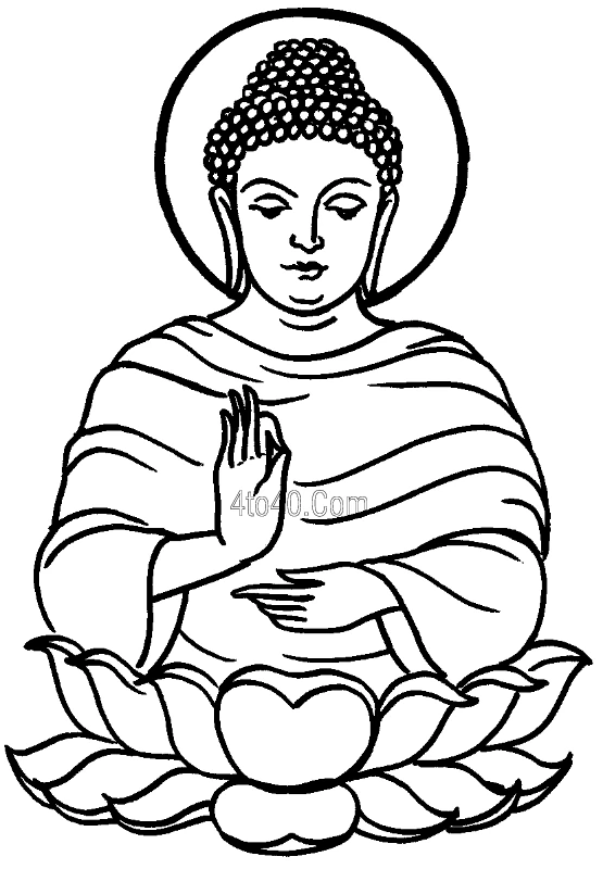 Desenho gratuito Mitologia Hindu: Buda #89543 da colecao Religião e Mitologia para imprimir