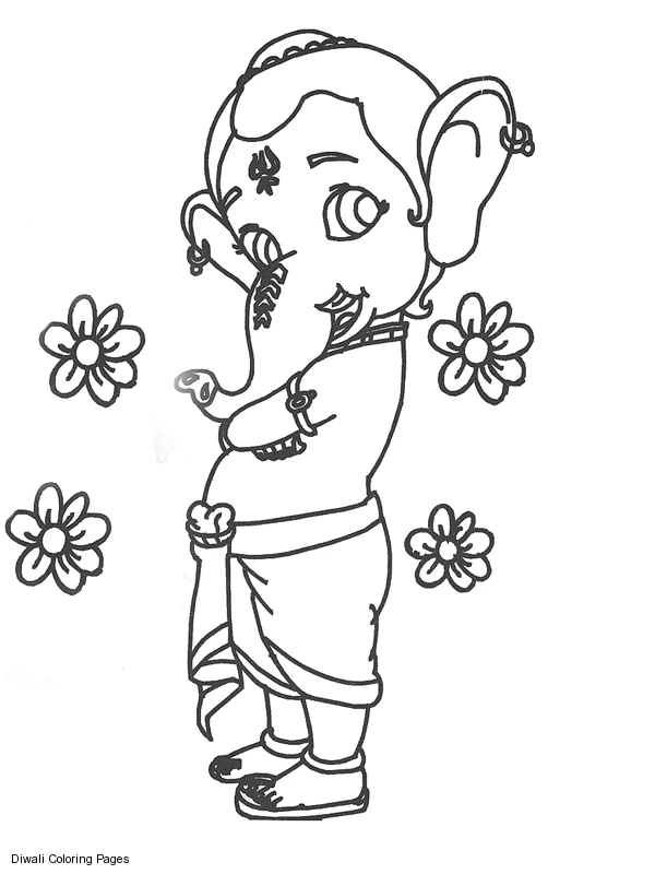 Desenho grátis de Mitologia Hindu: Ganesh #96852 para crianças e adultos, coleção Religião e Mitologia