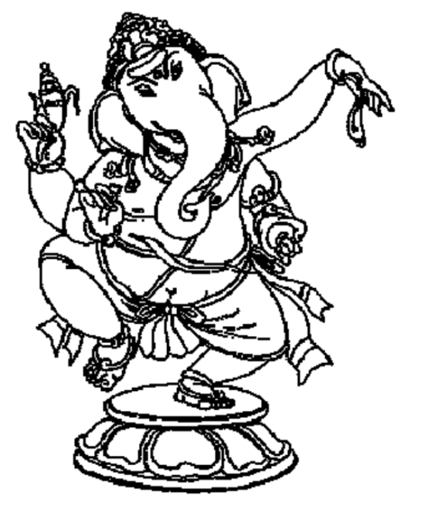 Desenho gratuito Mitologia Hindu: Ganesh #96888 da colecao Religião e Mitologia para imprimir