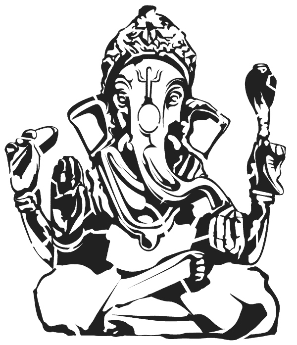 Desenho gratuito Mitologia Hindu: Ganesh #96941 da colecao Religião e Mitologia para imprimir