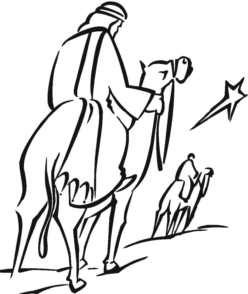 Desenho gratuito Os Três Reis Magos #217813 da colecao Religião e Mitologia para imprimir