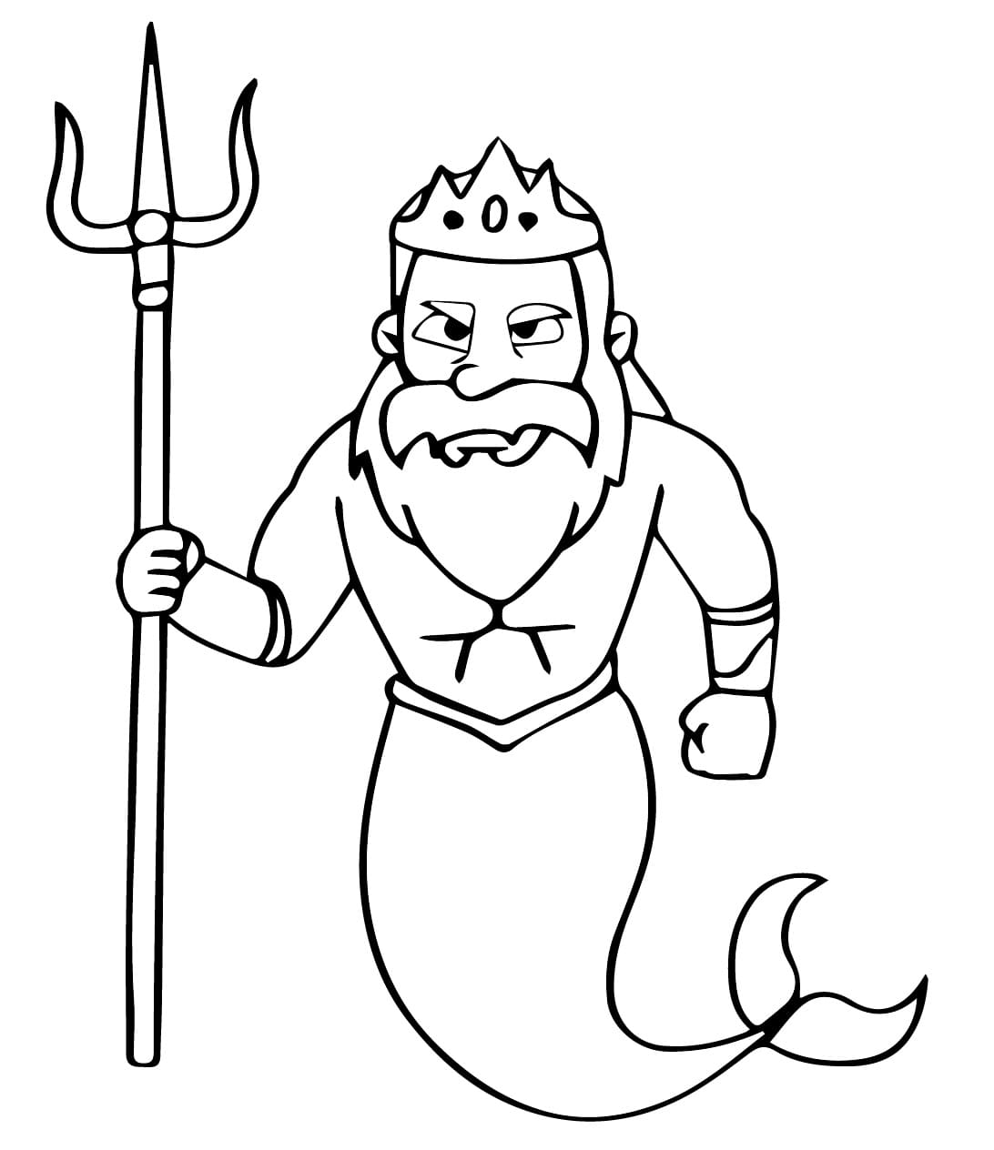 Página para colorir: Poseidon (Religião e Mitologia) #220916 - Páginas para Colorir Imprimíveis Gratuitamente