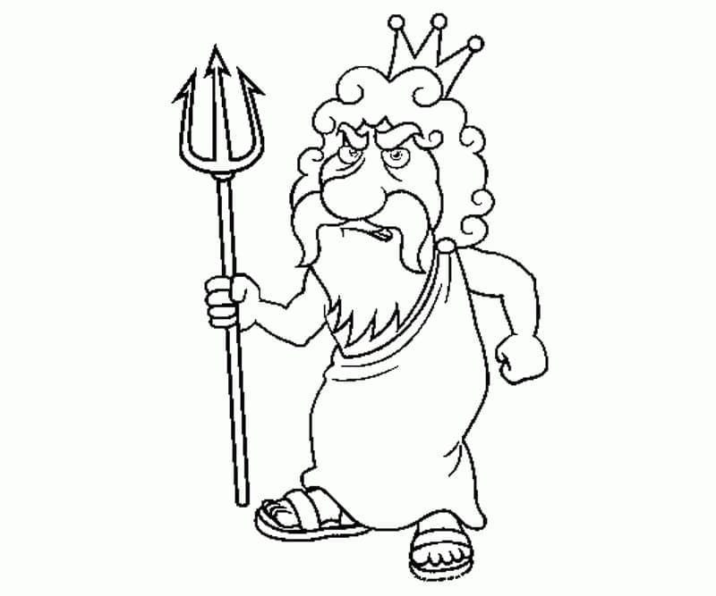 Desenho gratuito Poseidon #220917 da colecao Religião e Mitologia para imprimir