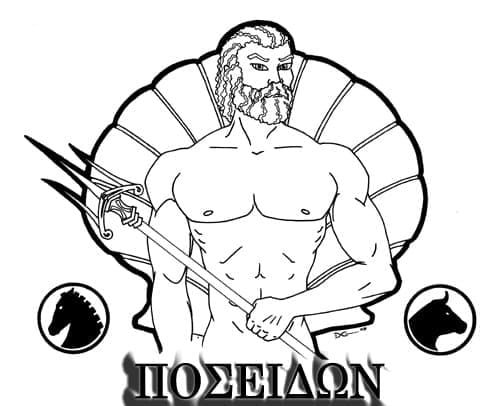 Desenho gratuito Poseidon #220925 da colecao Religião e Mitologia para imprimir