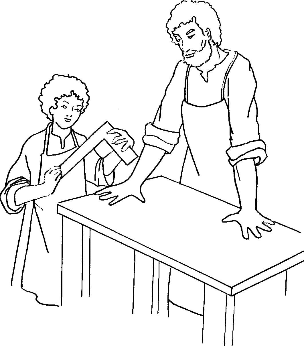 Página para colorir: São José (Religião e Mitologia) #211092 - Páginas para Colorir Imprimíveis Gratuitamente