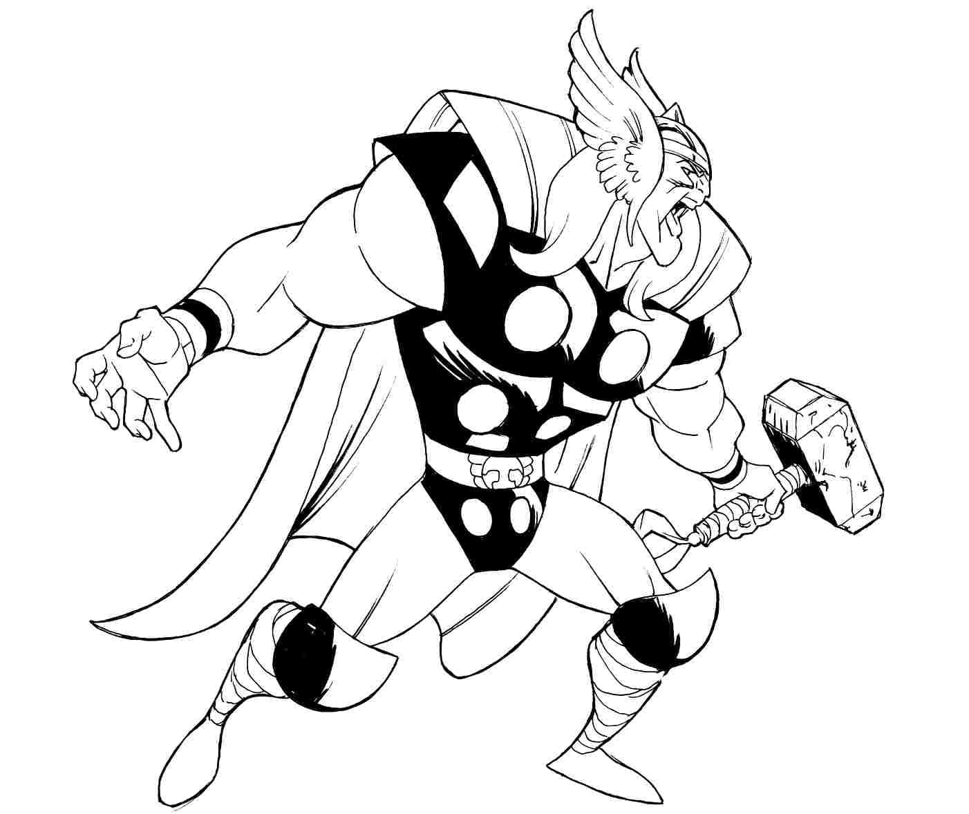 Desenho gratuito Thor #172523 da colecao Religião e Mitologia para imprimir