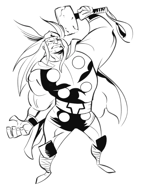 Linda página de Thor #75861 para colorir, da coleção Religião e Mitologia, baixe grátis Linda página de Thor #75861 para colorir, da coleção Religião e Mitologia, baixe grátis