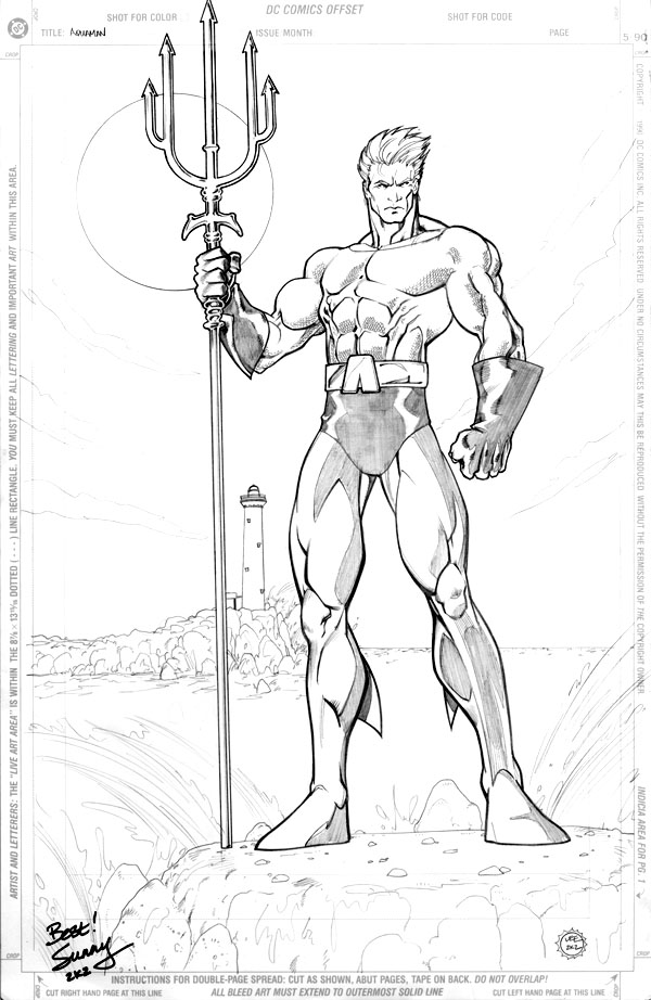 Página para colorir: Aquaman (Super heroi) #84971 - Páginas para Colorir Imprimíveis Gratuitamente