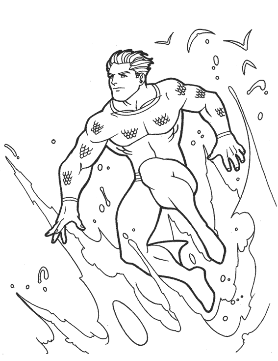 Página para colorir: Aquaman (Super heroi) #84976 - Páginas para Colorir Imprimíveis Gratuitamente