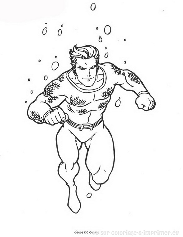 Página para colorir: Aquaman (Super heroi) #84977 - Páginas para Colorir Imprimíveis Gratuitamente