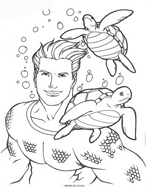 Página para colorir: Aquaman (Super heroi) #84978 - Páginas para Colorir Imprimíveis Gratuitamente