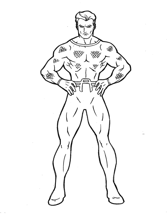 Página para colorir: Aquaman (Super heroi) #84979 - Páginas para Colorir Imprimíveis Gratuitamente