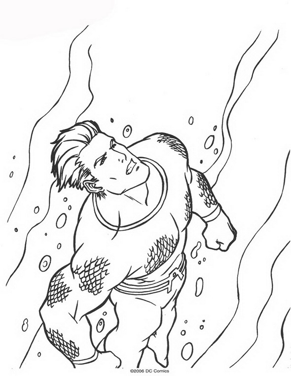 Página para colorir: Aquaman (Super heroi) #84984 - Páginas para Colorir Imprimíveis Gratuitamente