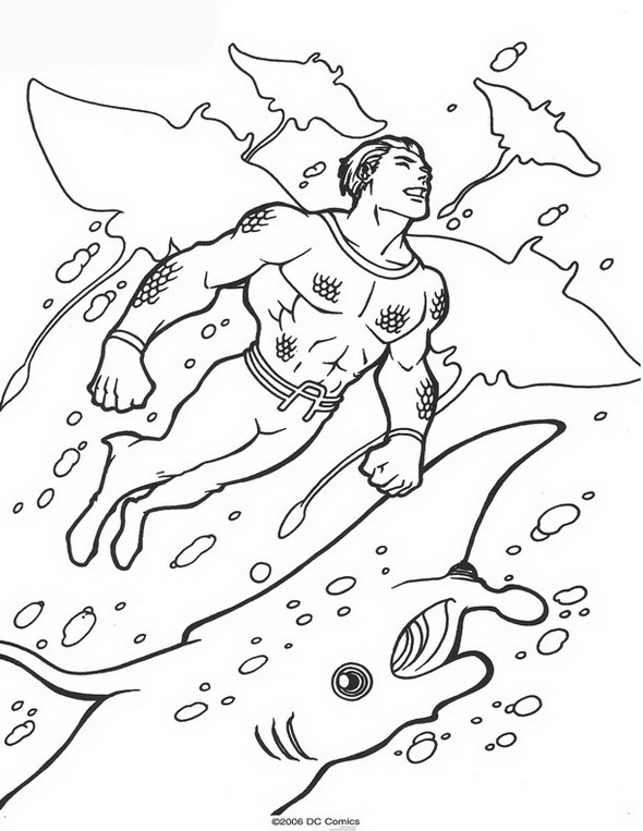 Página para colorir: Aquaman (Super heroi) #84991 - Páginas para Colorir Imprimíveis Gratuitamente