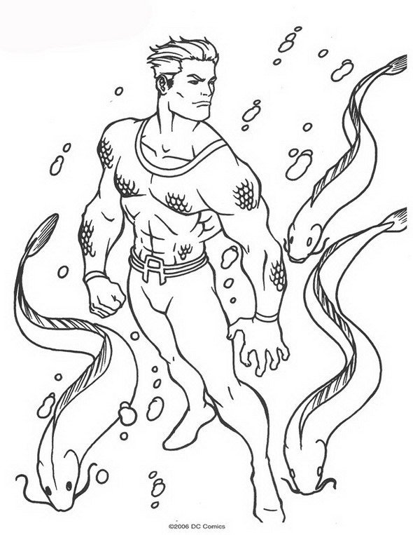 Página para colorir: Aquaman (Super heroi) #84994 - Páginas para Colorir Imprimíveis Gratuitamente
