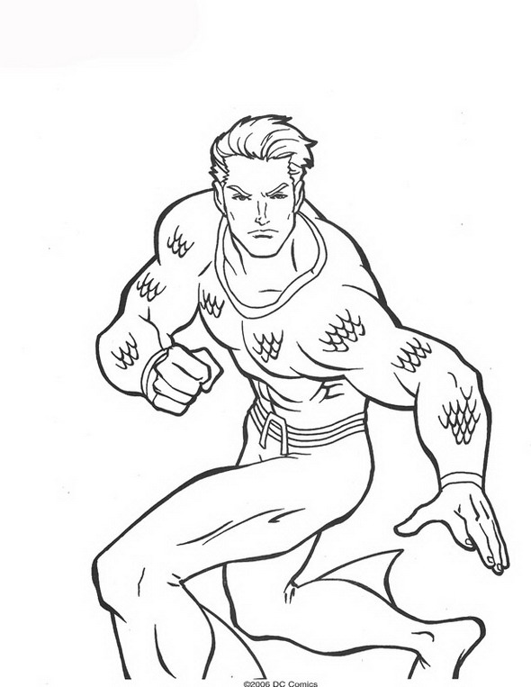 Página para colorir: Aquaman (Super heroi) #84996 - Páginas para Colorir Imprimíveis Gratuitamente