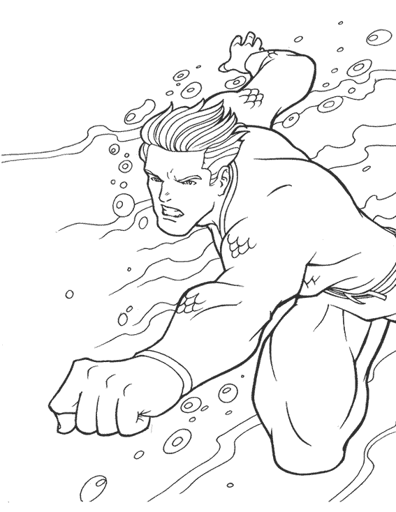 Página para colorir: Aquaman (Super heroi) #84999 - Páginas para Colorir Imprimíveis Gratuitamente