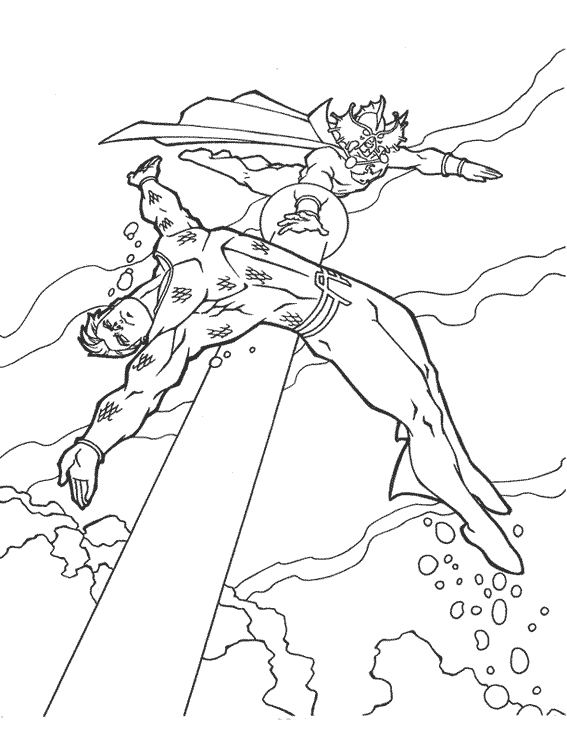 Página para colorir: Aquaman (Super heroi) #85001 - Páginas para Colorir Imprimíveis Gratuitamente