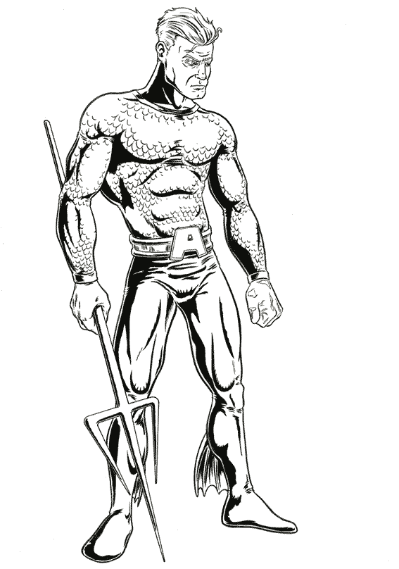 Página para colorir: Aquaman (Super heroi) #85013 - Páginas para Colorir Imprimíveis Gratuitamente