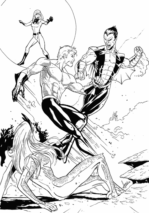 Página para colorir: Aquaman (Super heroi) #85026 - Páginas para Colorir Imprimíveis Gratuitamente