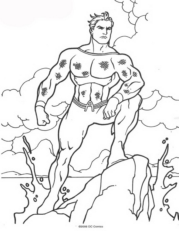 Página para colorir: Aquaman (Super heroi) #85028 - Páginas para Colorir Imprimíveis Gratuitamente
