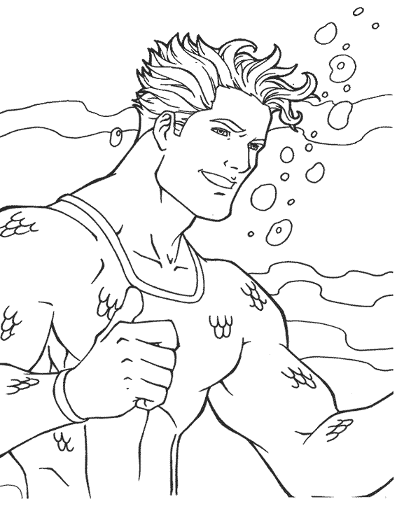 Página para colorir: Aquaman (Super heroi) #85030 - Páginas para Colorir Imprimíveis Gratuitamente
