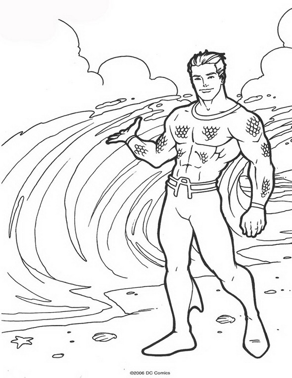 Página para colorir: Aquaman (Super heroi) #85153 - Páginas para Colorir Imprimíveis Gratuitamente