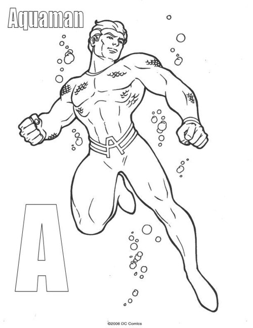 Página para colorir: Aquaman (Super heroi) #85165 - Páginas para Colorir Imprimíveis Gratuitamente