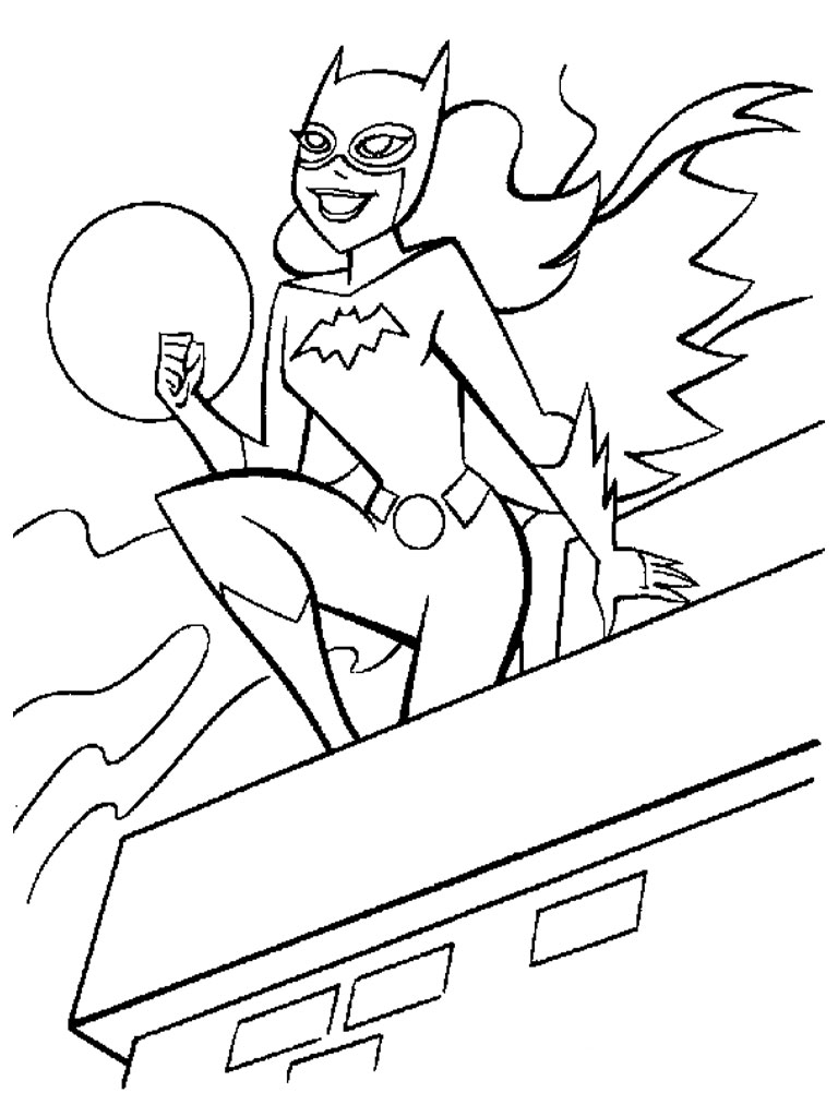 Página para colorir: batgirl (Super heroi) #77728 - Páginas para Colorir Imprimíveis Gratuitamente