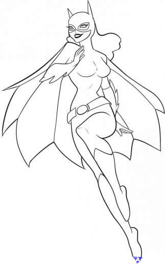 Página para colorir: batgirl (Super heroi) #77734 - Páginas para Colorir Imprimíveis Gratuitamente