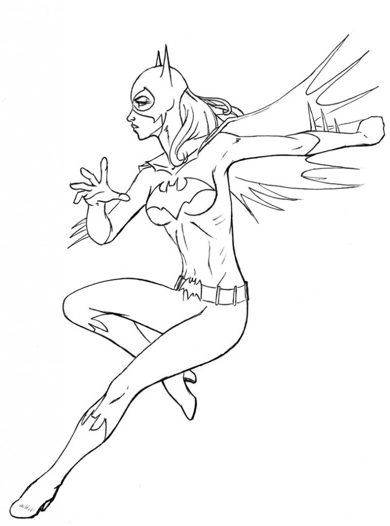 Página para colorir: batgirl (Super heroi) #77746 - Páginas para Colorir Imprimíveis Gratuitamente
