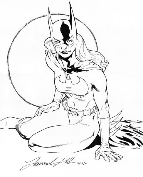 Página para colorir: batgirl (Super heroi) #77749 - Páginas para Colorir Imprimíveis Gratuitamente