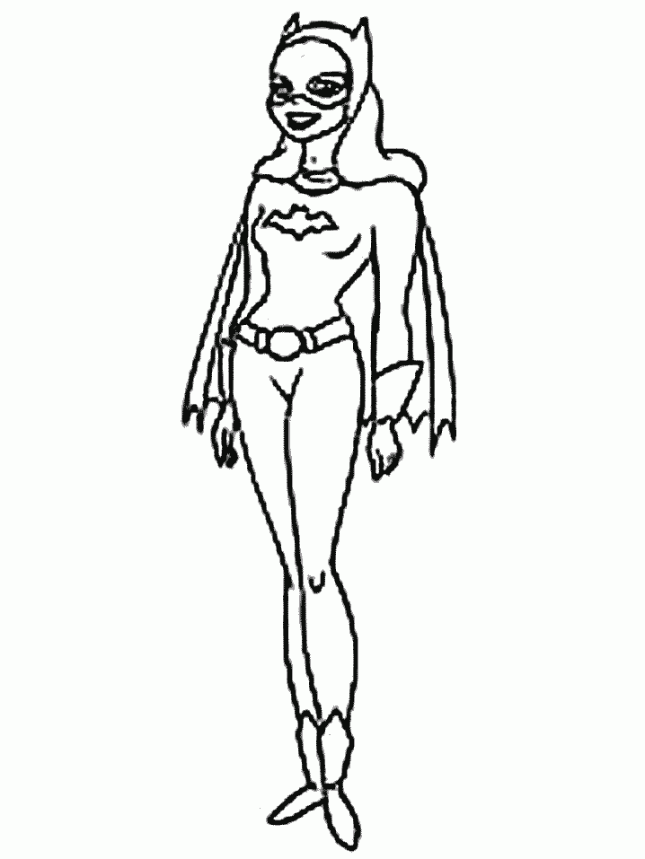 Página para colorir: batgirl (Super heroi) #77759 - Páginas para Colorir Imprimíveis Gratuitamente