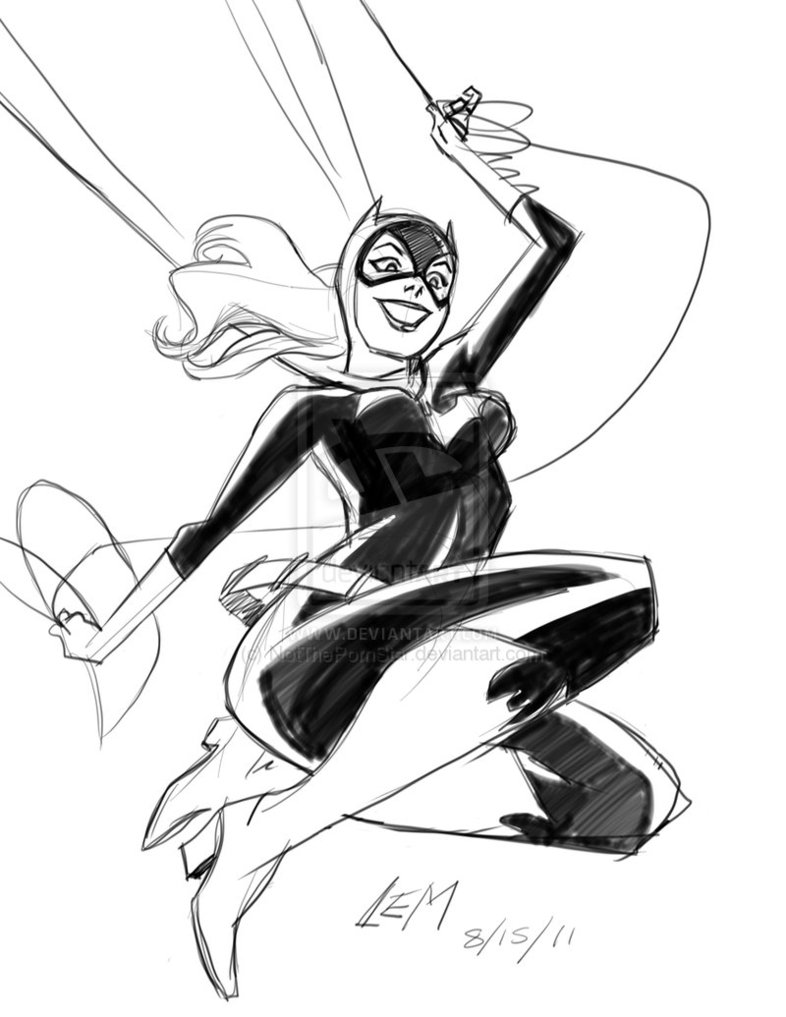 Página para colorir: batgirl (Super heroi) #77850 - Páginas para Colorir Imprimíveis Gratuitamente