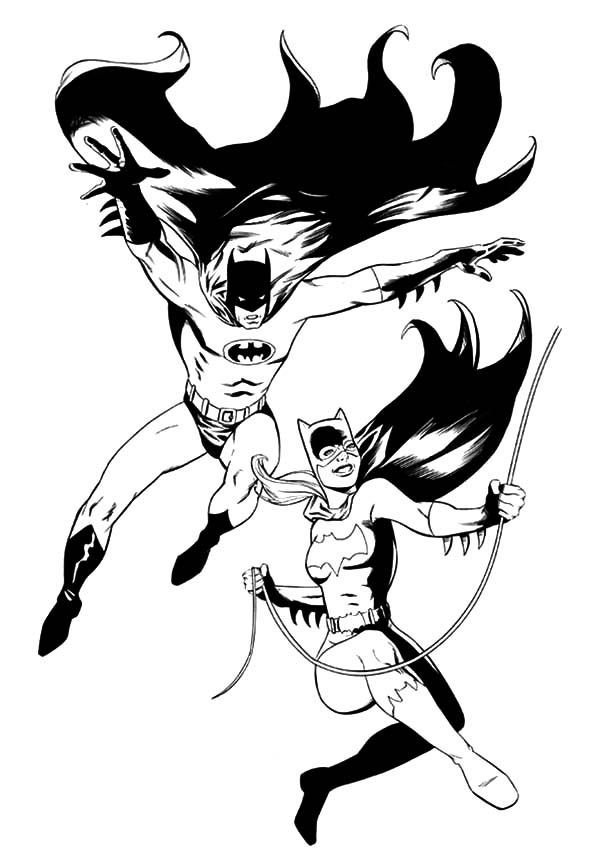 Página para colorir: batgirl (Super heroi) #77862 - Páginas para Colorir Imprimíveis Gratuitamente