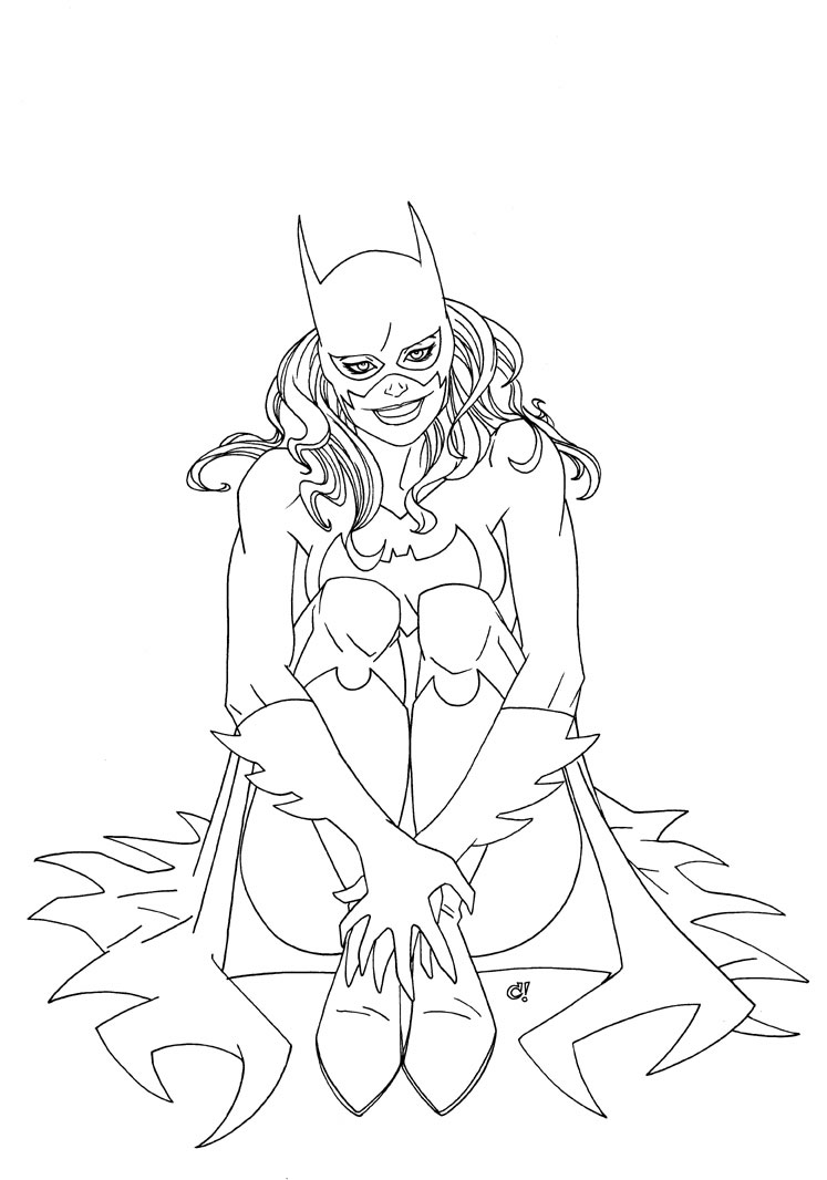 Página para colorir: batgirl (Super heroi) #77960 - Páginas para Colorir Imprimíveis Gratuitamente