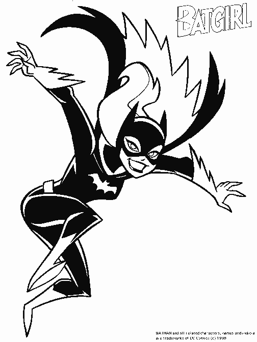 Página para colorir: batgirl (Super heroi) #78018 - Páginas para Colorir Imprimíveis Gratuitamente