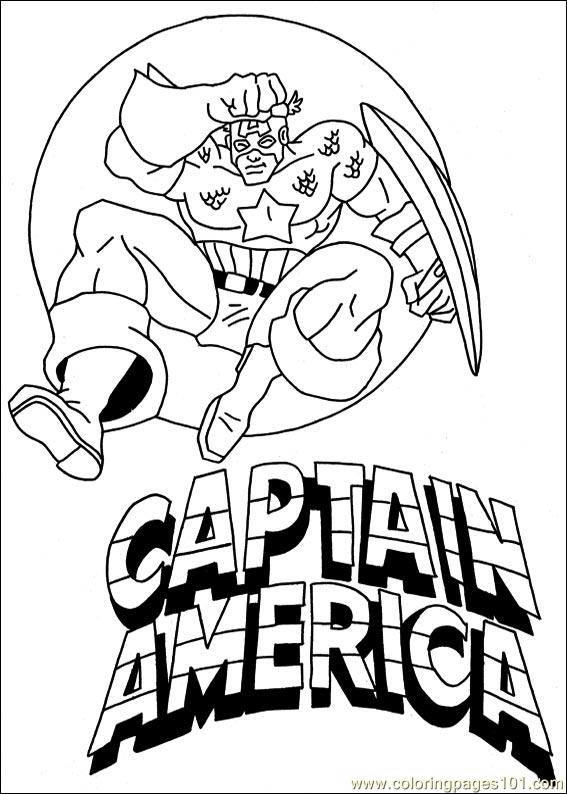 Página para colorir: Capitão América (Super heroi) #76569 - Páginas para Colorir Imprimíveis Gratuitamente