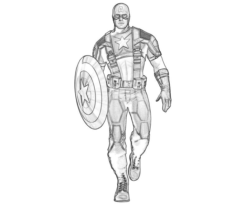 Página para colorir: Capitão América (Super heroi) #76574 - Páginas para Colorir Imprimíveis Gratuitamente