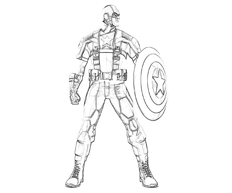 Página para colorir: Capitão América (Super heroi) #76636 - Páginas para Colorir Imprimíveis Gratuitamente