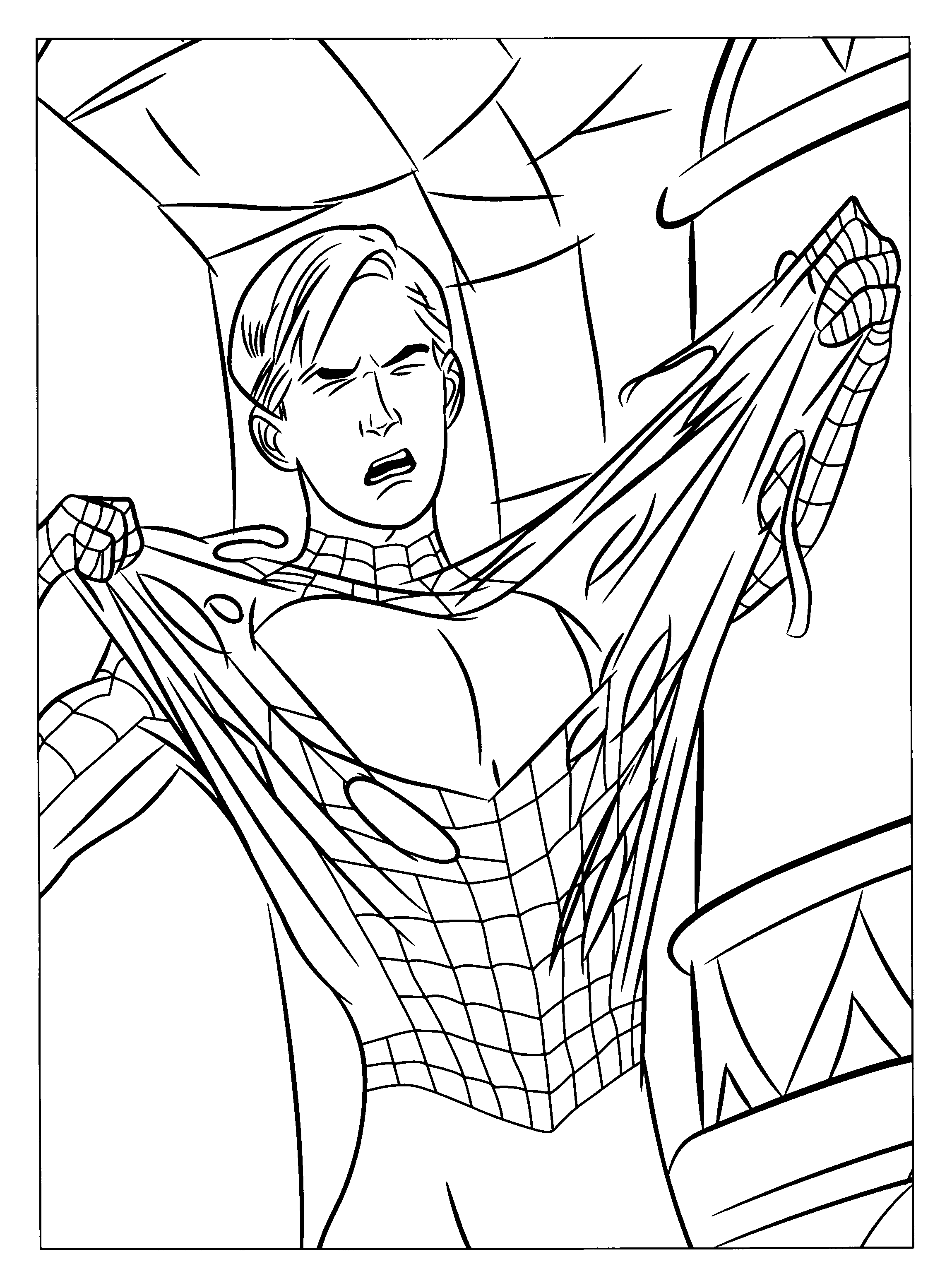 Página para colorir: Homem Aranha (Super heroi) #78650 - Páginas para Colorir Imprimíveis Gratuitamente