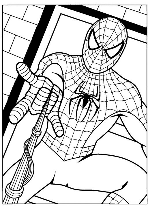 Página para colorir: Homem Aranha (Super heroi) #78652 - Páginas para Colorir Imprimíveis Gratuitamente