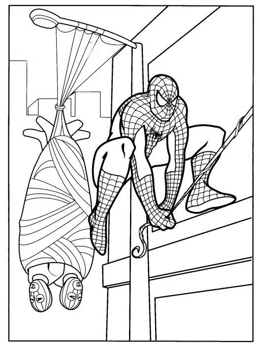 Página para colorir: Homem Aranha (Super heroi) #78654 - Páginas para Colorir Imprimíveis Gratuitamente