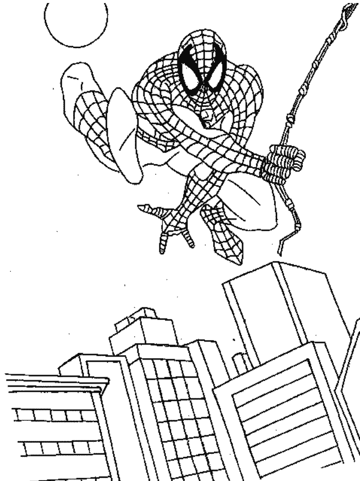 Página para colorir: Homem Aranha (Super heroi) #78657 - Páginas para Colorir Imprimíveis Gratuitamente