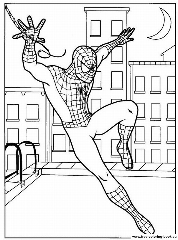Página para colorir: Homem Aranha (Super heroi) #78660 - Páginas para Colorir Imprimíveis Gratuitamente