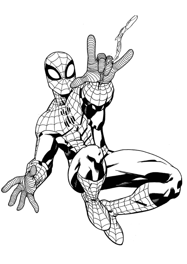 Página para colorir: Homem Aranha (Super heroi) #78667 - Páginas para Colorir Imprimíveis Gratuitamente